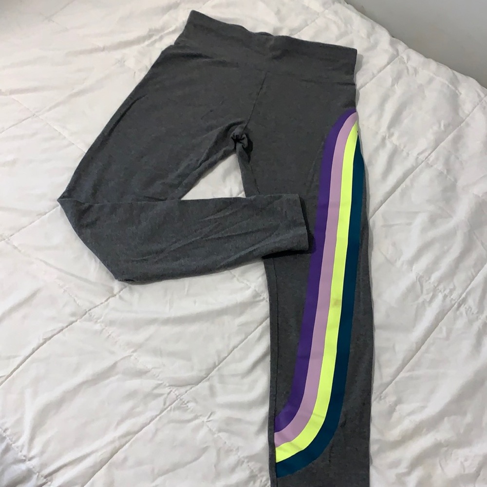 New! Justice leggings with stripe